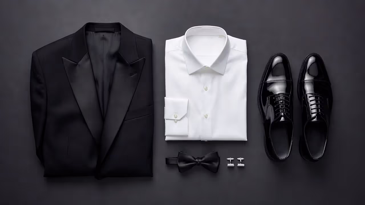 Элементы мужского смокинга для дресс кода Black Tie